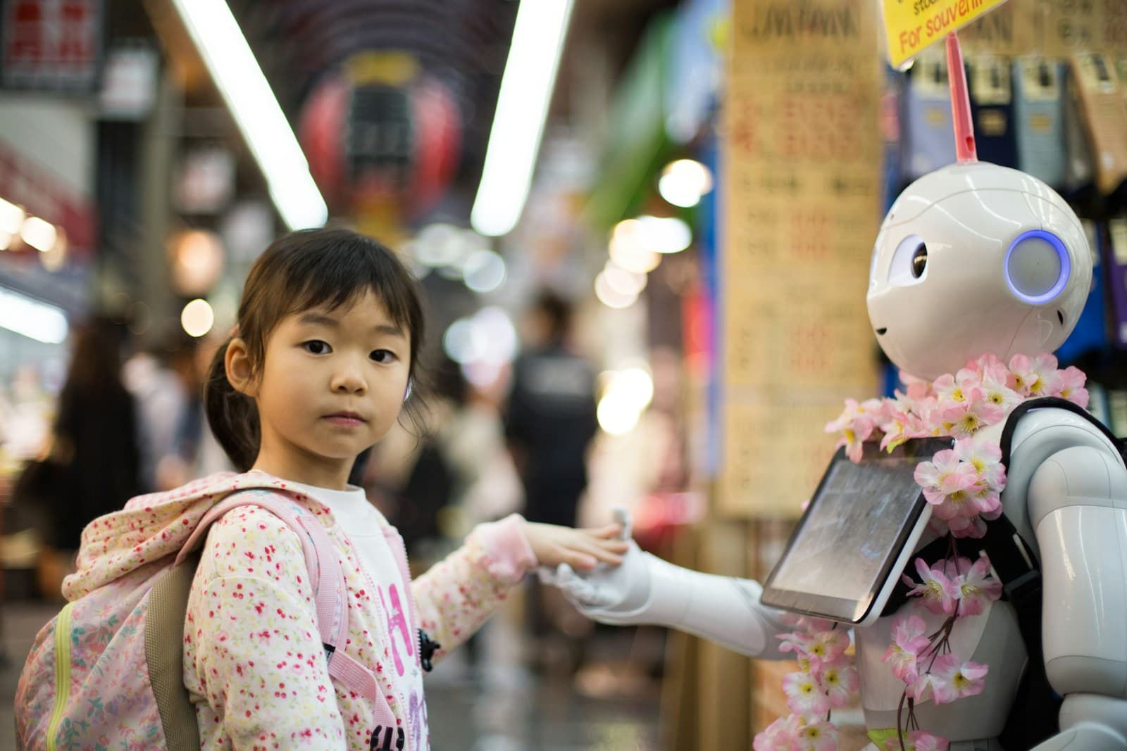 Chat interface on a screen representing AI conversation systems