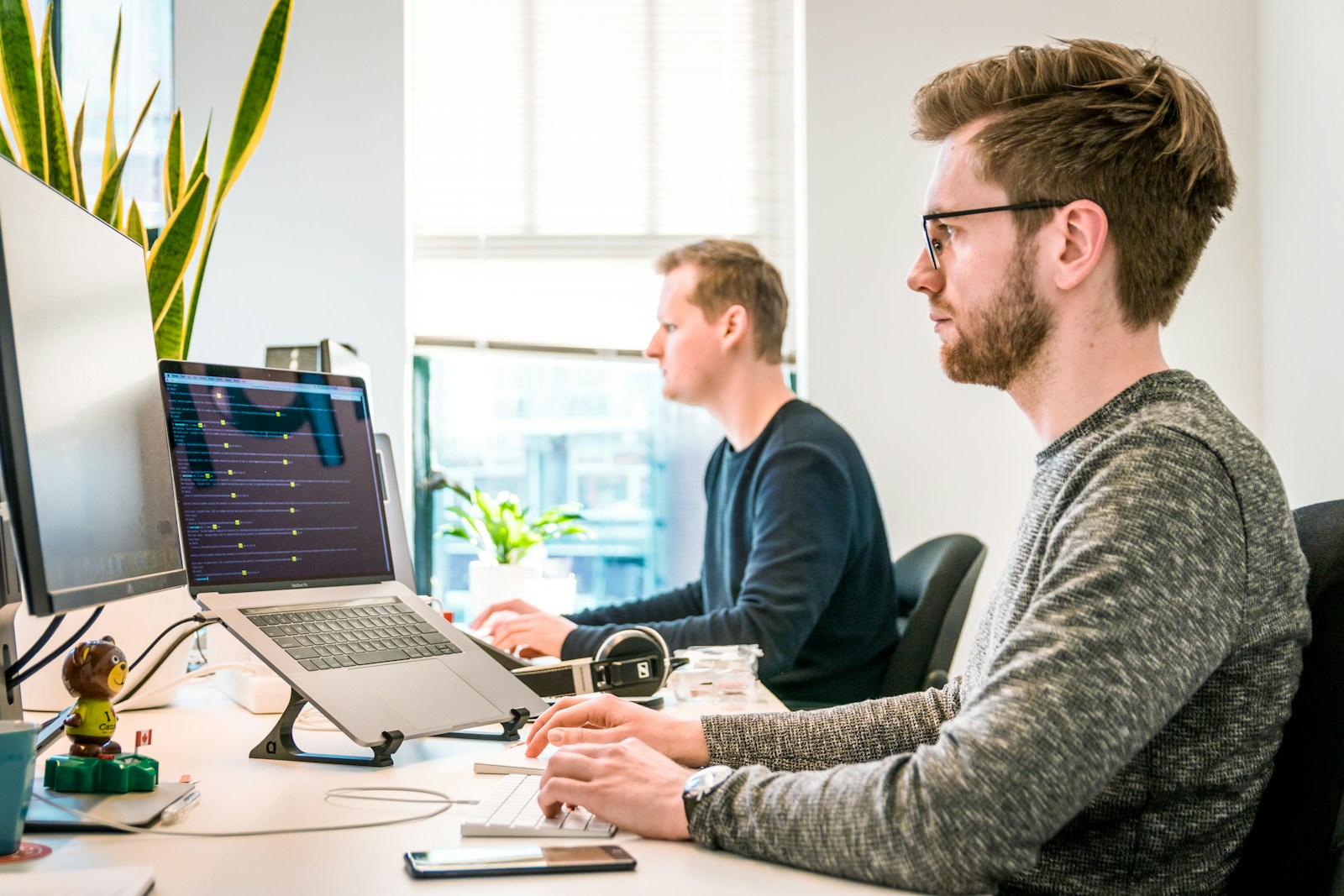 OKR tracking board in a digital transformation programme office